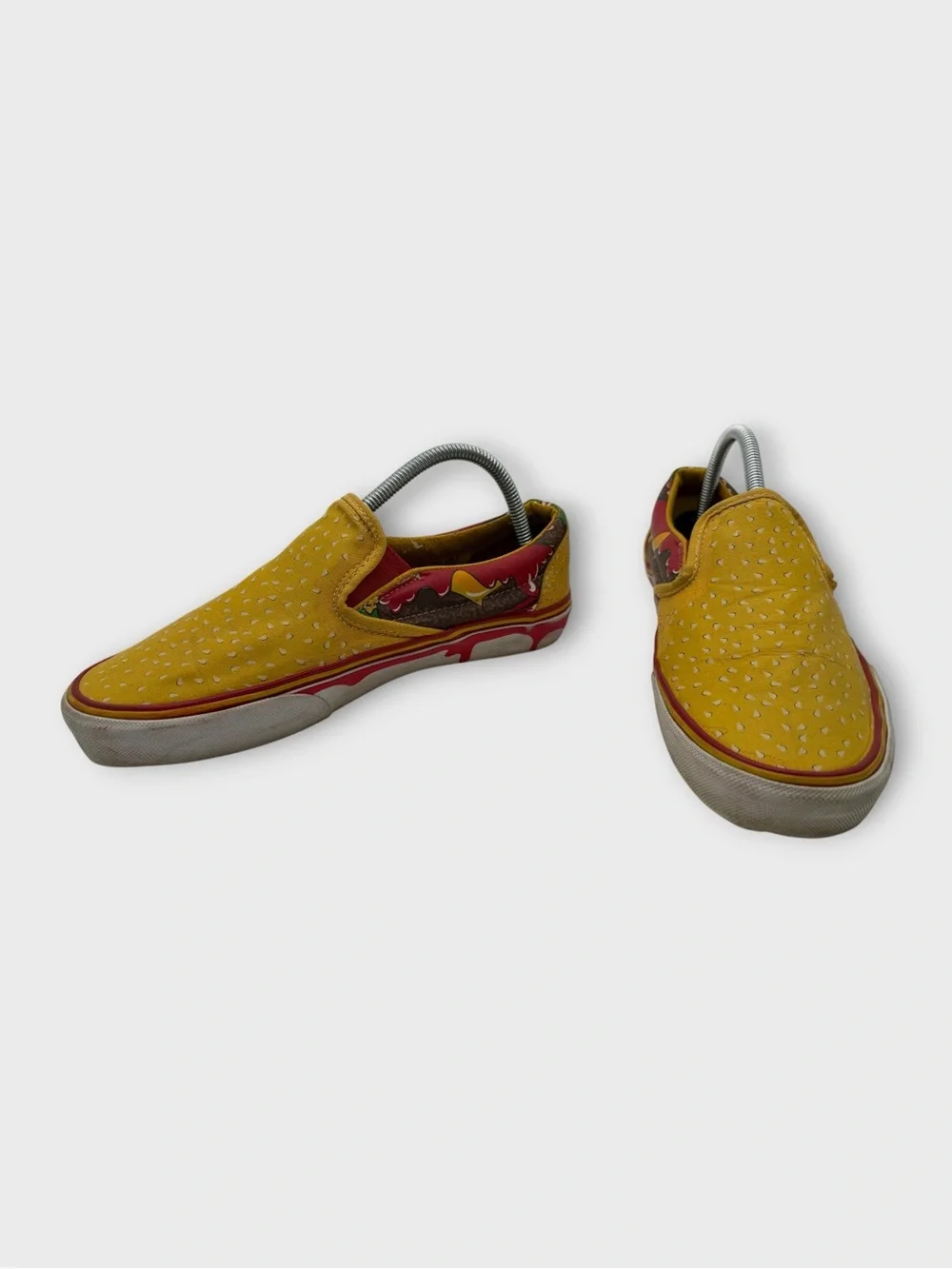 Vans Late Night Cheeseburger Slip on Men’s Size 8 Fair Condition Fun Kicks!
